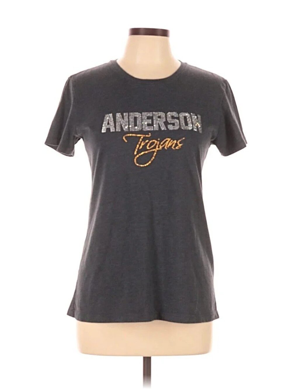 Anderson University Trojans NCAA Women's XL Rhinestone T-Shirt